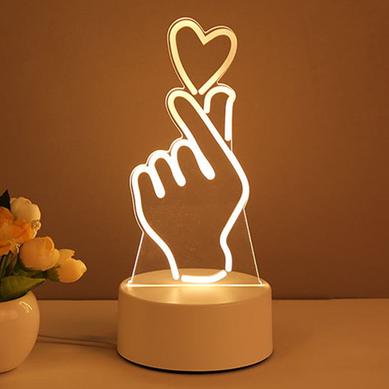 3D Lamp USB LED Night Lights Neon Sign Lamp